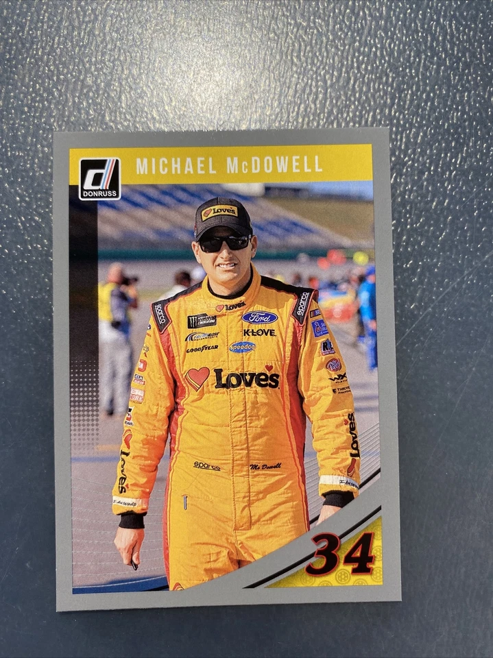 2019 Donruss Racing Nascar Silver Parallel Card MICHAEL MCDOWELL - Image 1 of 1