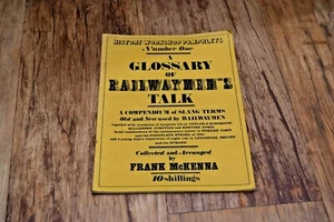 A Glossary of Railwaymens Talk 1970 Pamphlet Booklet Train Rail Vintage Railway - Picture 1 of 7