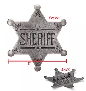 HALLOWEEN KLEID PARTY WILD WEST FRONTIER FILMREQUISITE: ALTER SHERIFF ABZEICHEN REPLIKAT - Bild 1 von 4