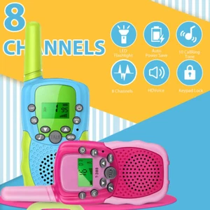 2X Walkie Talkie for Kids Walkie Children High Reach Toy 8 Channel NEW! - Picture 1 of 18