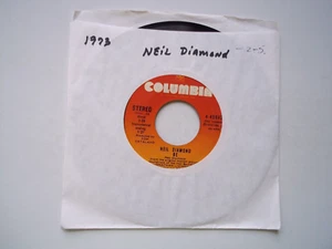 NEIL DIAMOND - Be / Flight Of The Gull (Instrumental) 45 RPM 7" Record 1973 - Picture 1 of 6
