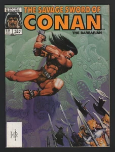 THE SAVAGE SWORD OF CONAN Vol.1 #124 - 1986, Marvel, en muy buen estado/en muy buen estado+, revista B&W - Imagen 1 de 1
