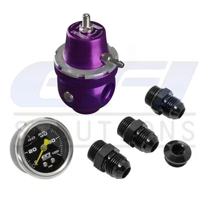 Turbosmart Purple FPR8 Fuel Pressure Regulator Kit with AN8 Fittings - Picture 1 of 1