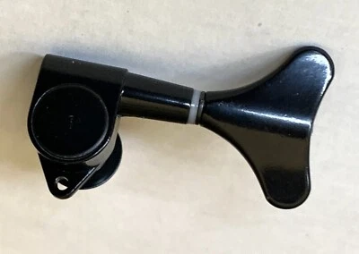 B.C. Rich Bass Guitar Original No-Logo Bass Side Black Tuner Tuning Peg - Image 1 of 4