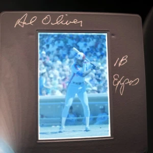 Al Oliver Original 35 mm color negative slide Expos Baseball 1/1 B - Picture 1 of 2