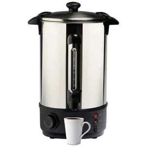 10L Litre 40 Cup Electric Stainless Steel Hot Water Boiler warmer Heater Urn tap - Picture 1 of 2