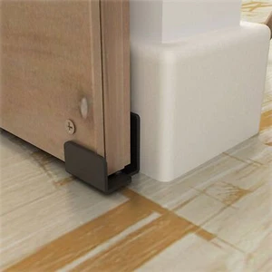Wall Mounted Sliding Barn Door Bottom Floor Guide W/ Flexible Adjustable Bracket - Picture 1 of 9