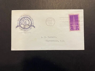 USA, Golden Gate International Exposition, FDC 1939, Scott #852, 3C, Crisp! - Image 1 of 2