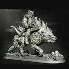 Unpainted 1/24 The Ancient Warrior Blue Wolf Orc Knight Resin Figure Model Kit