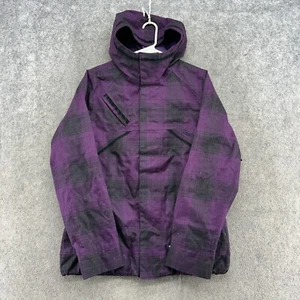 Burton Jacket Womens M Purple Full Zip Logo Dry Ride Hooded Parka Puffer Coat - Picture 1 of 13