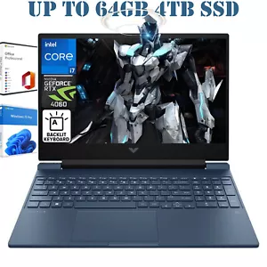 HP Victus 15.6" Laptop,i7-13620H,RTX4060 4.9GHZ,UpTo 64GB 4TB SSD+Win11Pro+OFP21 - Picture 1 of 10