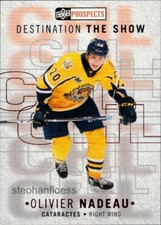 2021-22 Upper Deck CHL Destination the Show A4 Olivier Nadeau Buffalo Sabres