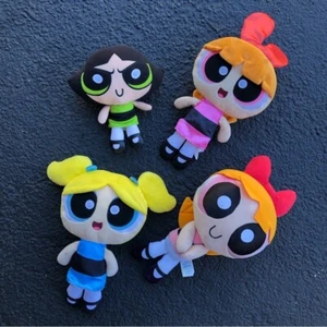 Powerpuff Girls Cartoon Network Plush Lot of 4! Blossom (x2) Bubbles & Buttercup - Picture 1 of 16