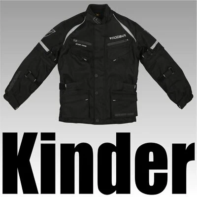 -21% MODEKA Kindermotorradjacke TOUREX II KIDS 8225110 schw Kinderjacke UVP94,90 - Bild 1 von 3