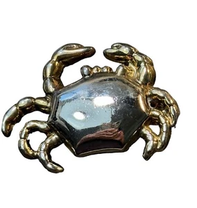 Vintage Crab Silver Tone Brooch Pin Collectible - Picture 1 of 3