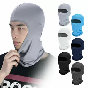 Protección UV Delgada Capucha Pasamontañas Máscara Facial Completa Casco Delineador para Mujeres Hombres - Imagen 1 de 21