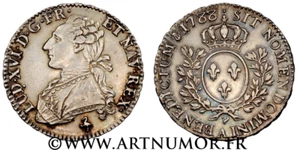 LOUIS XVI - DEMI ÉCU AUX BRANCHES D'OLIVIER, 1788 A PARIS - Foto 1 di 1