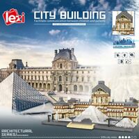 Lezi World Architecture Leifeng Pagoda Tower 3D Mini Diamond Blocks Building Toy