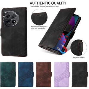 Case for OnePlus 12R 12 Nord CE4 CE3 3 Luxury Embossing Wallet Case Phone Cover - Picture 1 of 17