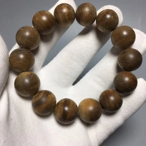 Pulsera de madera fragante de madera ágil natural genuina 20 mm AAAAAAAA - Imagen 1 de 6