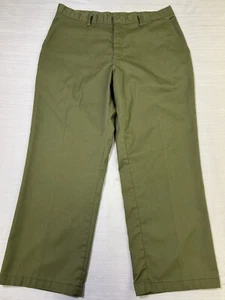 Vintage Boy Scouts Of America Men’s Green Official Uniform Pants Size 36X30 - Picture 1 of 13