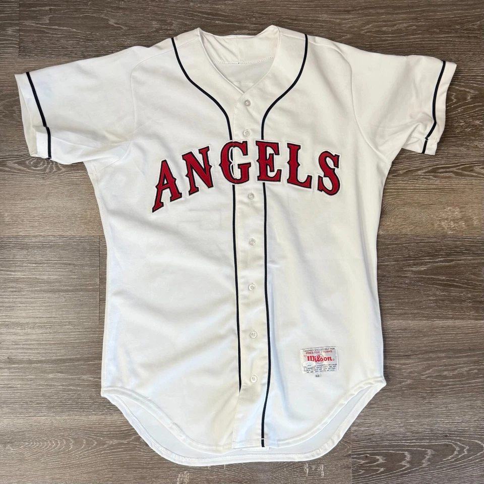 MARK LANGSTON Signed Autographed Angels Jersey JSA Certified Game-Issue - Image 1 of 4