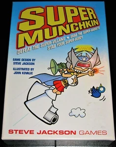 SUPER MUNCHKIN Card Game NEW-LIKE/OPEN BOX/SEALED COMPONENTS/100%COMPLETE/SHIP$0 - Picture 1 of 3