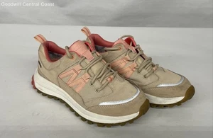 Clarks Women's Beige Pink ATL Lace Up Trail Sneakers Size 7.5 - Picture 1 of 8