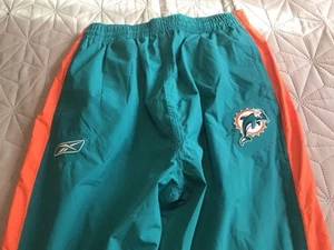 New NFL Miami Dolphins Team Apparel Large Pants Reebok (a) - Picture 1 of 6