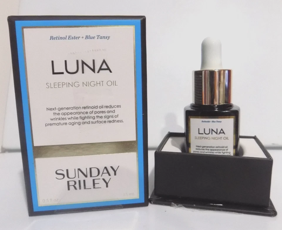 New Sealed Sunday Riley Luna Sleeping Night Oil 0.5oz *NOT SEALED* - Image 1 of 1