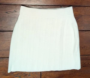 ARGENT Damen Viskosemischung weicher Strick Minirock in Weiß Größe M - Bild 1 von 10