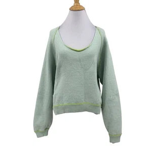 We The Free People Sweater Womens S Small Aloe Camo Midnight Pullover Knit - Picture 1 of 11