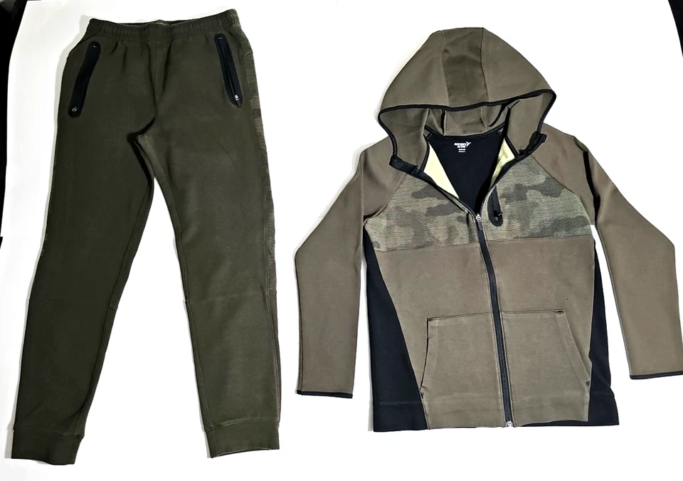 Conjunto de sudadera con capucha y pantalones de vellón dinámico activo OLD NAVY para niños talla XL 14-16 Foto 1 de 4