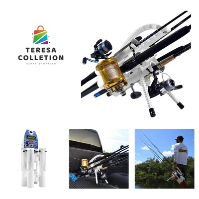 Estante de caña de pescar duradero - Lleva de forma segura 5 cañas en una mano, ideal para kayak Foto 1 de 4