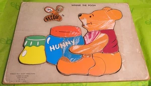 Vintage 1975 Walt Disney Winnie Puuh Intarsien Puzzle Holzspielzeug gebraucht Spielzeug Holz - Bild 1 von 5