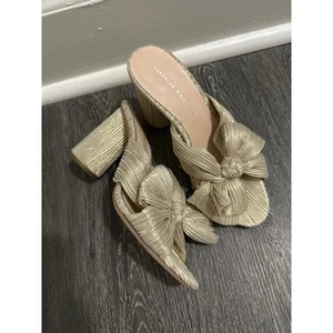 Loeffler Randall Penny Knotted Metallic Pantoletten Gr. 7 - Bild 1 von 8
