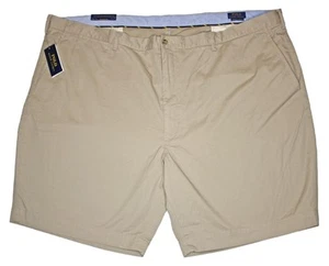 Polo Ralph Lauren Grande Para Hombres 56B Elastizado Calce Clásico Pantalones Cortos Frente Plano Tostado $89 NUEVO - Imagen 1 de 6