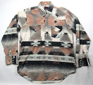 Vtg 70s 80s Winchester Western Shirt USA Made Navajo Style Pearl Snap Sz M Mens - Picture 1 of 11
