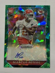 2015 Panini Prizm Rookie Firme Cristallo Verde 1/75 Marcus Peters Auto RC - Foto 1 di 4