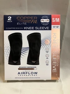 Compression Elite Knee Sleeve Cooper Fit - Black S/M (2pk) - Picture 1 of 2