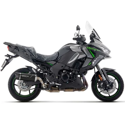 POT D'ÉCHAPPEMENT ARROW INDY RACE EVO ALUMIN NOIR KAWASAKI VERSYS 1100 25-26 - Photo 1/4