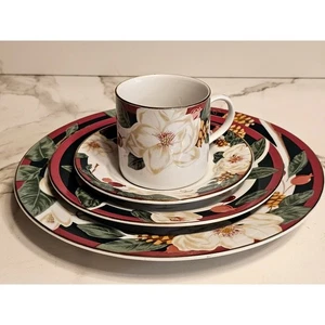 TIENSHAN MAGNOLIA FINE CHINA 4 PIECE PLACE SETTING (1) Set - Picture 1 of 4