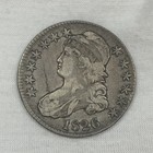1826 CAPPED BUST HALF DOLLAR 50C SILVER LETTERED EDGE TYPE 1  90  COIN