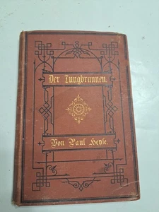 Vintage THE FOUNTAIN OF YOUTH Fairy Tale By Paul Heyse German Book - Foto 1 di 11