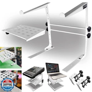 AxcessAbles Two-Tier Adjustable DJ Stand with Clamps | For Controllers and La - Picture 1 of 5
