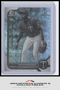 2022 Bowman Chrome #BCP-171 Yasser Mercedes Black & White Mini-Diamonds - Picture 1 of 2