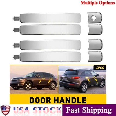 Manija de puerta exterior izquierda/derecha cromada para Nissan Murano/08-13 Rogue 2003-2007 Foto 1 de 4