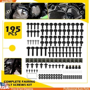 Black Fairing Bolts Shell Set Screws Fit Honda Hardware CBR1000RR CBR600RR - Picture 1 of 12