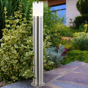 Standleuchte Stehlampe Wegeleuchte Garten IP44 Edelstahl Außen Terrasse 1x E27 - Bild 1 von 12