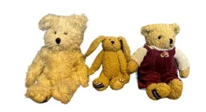 Barbara Bukowski 2 x Teddy Bears 1 x Bunny Soft Toy Plush Bundle - Picture 1 of 13